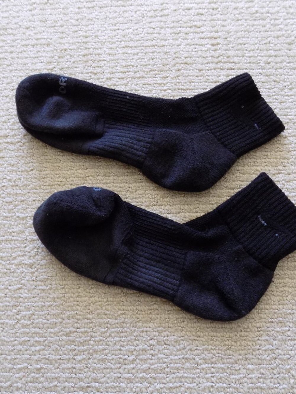 MENS NIKE EVERYDAY COTTON CUSHIONED ANKLE RUNNING SOCKS BLACK